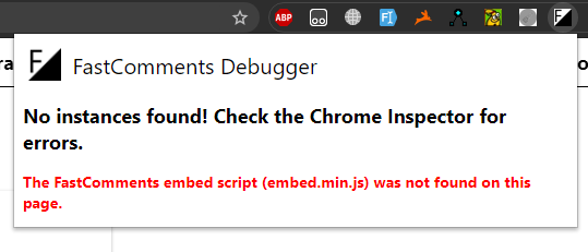 Embed.js not found example